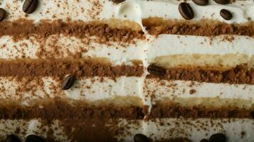 ai gerado sobremesa gourmet Tiramisu Comida foto