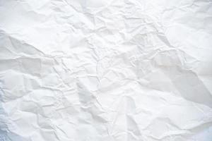fundo de textura de papel branco amassado foto