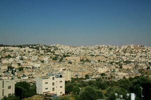 uma vista panorâmica de hebron em israel foto