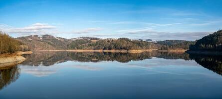 barragem de água vir como um reservatório de água potável, república tcheca foto