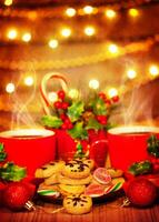 Natal doces com café foto