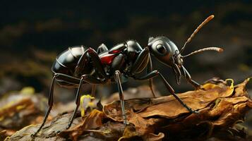 ai gerado hiper realista ilustrações do formiga foto
