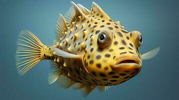 ai gerado hiper realista ilustrações do boxfish foto