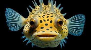 ai gerado hiper realista ilustrações do boxfish foto