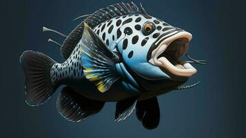 ai gerado hiper realista ilustrações do palhaço peixe-porco foto