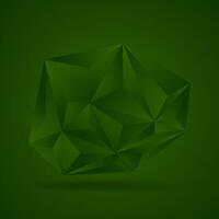 Sombrio verde abstrato conceito poligonal tecnologia fundo foto