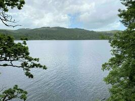 uma Visão do a norte país de gales campo às lago vyrnwy foto