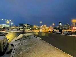 reykjavik dentro Islândia às noite foto