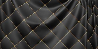 bandeira ornamentada vinca ondas de padrão de textura de tecido barra de curva dinâmica ilustração 3D