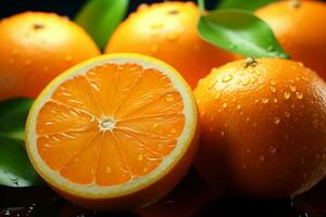 ai gerado chinês Novo ano laranja fruta - símbolo do prosperidade e sorte foto