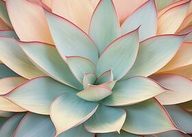 ai gerado agave folhas dentro na moda pastel cores para Projeto fundos. ai gerado foto