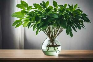 ai gerado uma pequeno plantar dentro uma vaso em uma tabela.ai gerada foto