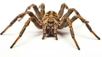 ai gerado foto do Lobo aranha isolado em branco fundo. generativo ai