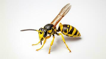 ai gerado foto do amarelo Jaqueta isolado em branco fundo. generativo ai