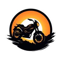 ai gerado chique motocicleta logotipo. generativo ai foto