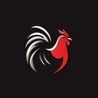 ai gerado 3d logotipo do uma frango. generativo ai foto