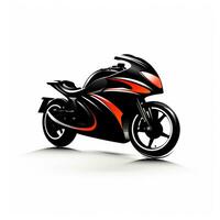 ai gerado 3d logotipo do uma motocicleta. generativo ai foto