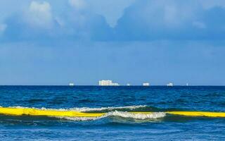 tropical caribe mar panorama Visão para Cozumel ilha paisagem urbana México. foto