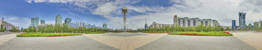 imagem do a cazaque capital Astana dentro verão a partir de 2015 foto