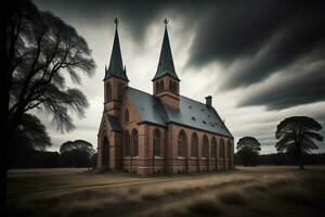 ai gerado Igreja do nosso senhora do a rosário dentro riga, Letônia. generativo ai foto