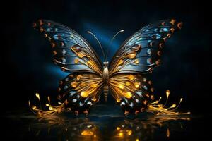 ai gerado lindo borboleta, sonhadores fantasia mágico borboletas, suave luz cores asas ai gerado foto