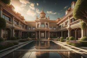 ai gerado a real Palácio do rajastão, Índia. generativo ai foto