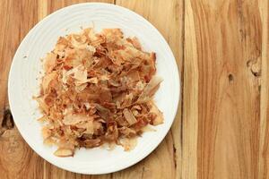 katsuobushi, japonês preservado Comida fez a partir de skipjack atum. foto