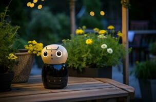 ai gerado robôs pode agora começar seus próprio quintal jardins foto