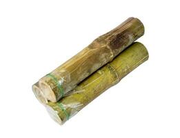 bambu arroz, khao eu sou cilindro embalado tailandês lanche Comida foto