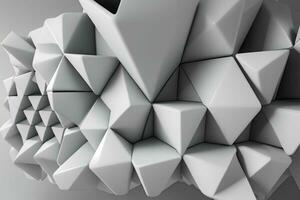 ai gerado 3d Renderização luxo branco e Preto abstrato fundo. pró foto