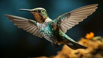 ai gerado beija Flor animal natureza selvagem vida exótico foto