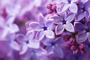 ai gerado lilás Flor macro fundo com cópia de espaço. ai gerado foto