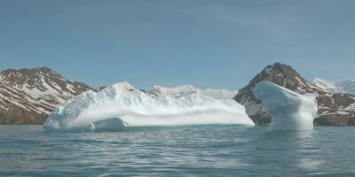 oceano Porto, flutuando icebergs, sul geórgia ilha, antártico foto