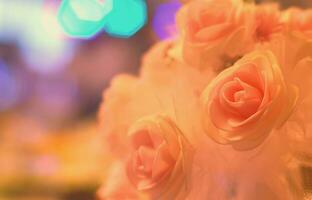 foto detalhada de um lindo buquê de flores. presente tradicional e obrigatório do noivo no dia do casamento