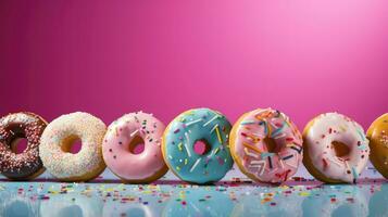 ai gerado o preenchimento engorda rosquinha Comida foto