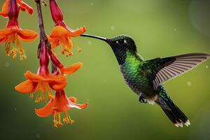 ai gerado beija Flor dentro costa rica. ai gerado. foto