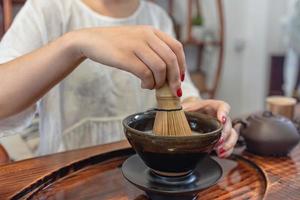 processo de fabricação de cerveja e aparelho de chá de kung fu chinês foto