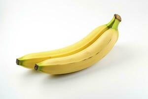 ai gerado bananas estão isolado em uma branco fundo. ai gerado. foto