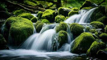 ai gerado natureza borrão eco fundo foto