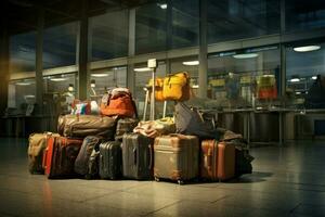 ai gerado seguro aeroporto bagagem. gerar ai foto