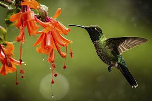 ai gerado beija Flor dentro costa rica. ai gerado. foto