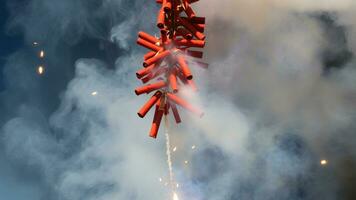 ai gerado chinês fogo de artifício ai foto