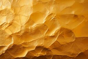 ai gerado fundo do dourado textura com irregular superfície. foto