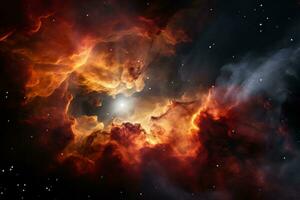 ai gerado vibrante espaço galáxia nuvem iluminador noite céu, revelador encantador cosmos maravilhas foto