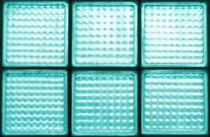 luz azul superfícies sujo vidro quadra parede para efeito fundo. foto