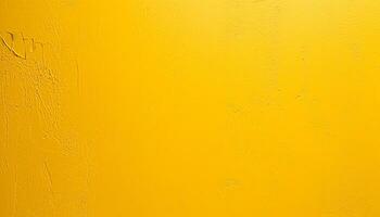 ai gerado uma amarelo pintado parede com uma amarelo pintura foto