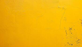 ai gerado uma amarelo pintado parede com uma amarelo pintura foto
