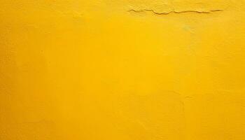 ai gerado uma amarelo pintado parede com descamação pintura foto