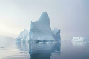 ai gerado iceberg dentro groenlândia. ai gerado foto