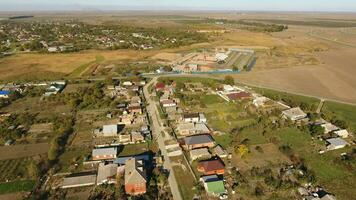 topo Visão do a Vila. a Vila do Poltavskaya. foto